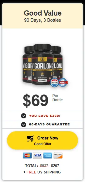 vigorlong 3 bottles price